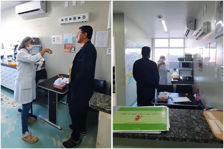 SINDESAÚDE flagra falta de mateiras básicos no Hospital da Criança e escancara descaso do governo Clécio