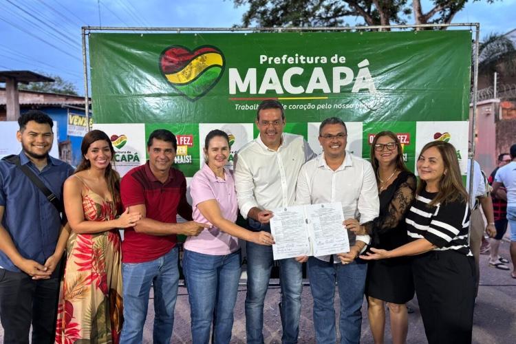 Dr. Furlan executa maior plano de asfaltamento da história de Macapá e assina ordem de serviço para pavimentar 11 vias no Jardim Felicidade 1