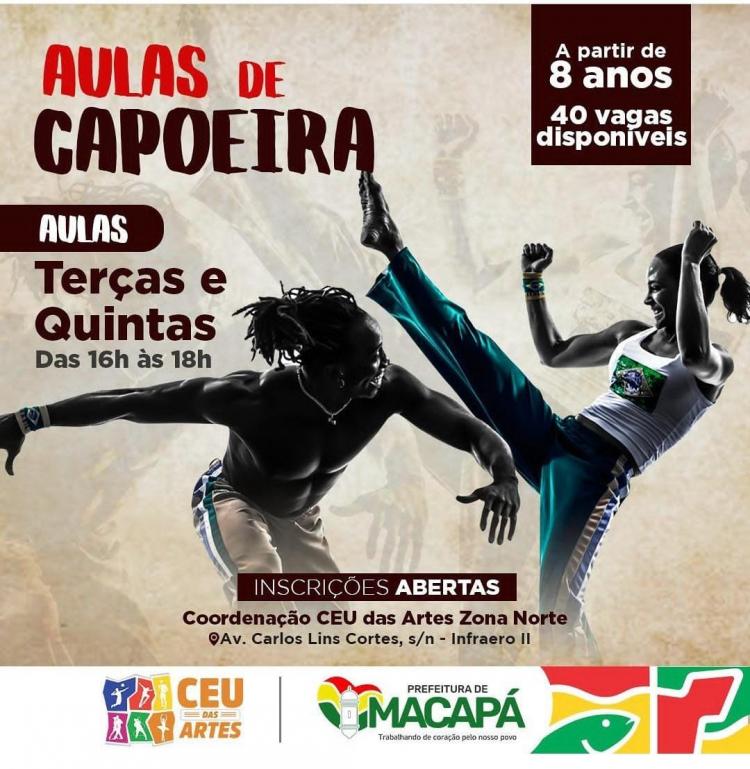 CEU das Artes Zona Norte abre inscrições para aulas de capoeira; veja como participar