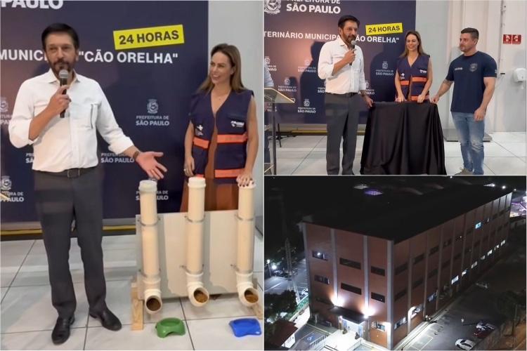 Prefeito de São Paulo faz piada com Randolfe ao inaugurar Hospital Veterinário 24h