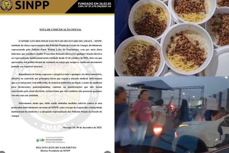 Familiares de reeducandos do IAPEN fecham Duca Serra em protesto à empresa Nutrimax pelo atraso da alimentação e comidas estragas