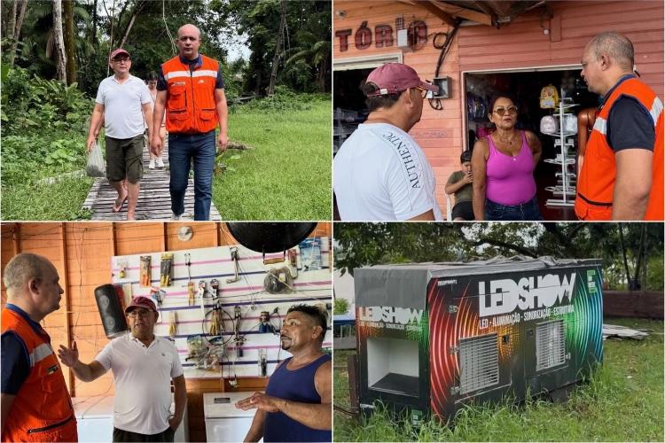 Deputado R. Nelson encontra Bailique abandonado pelo GEA e cobra soluções de Clécio