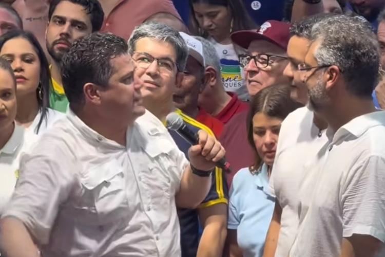 Ao lado de Clécio e Randolfe, Alcolumbre fala em "defender conquistas" enquanto Amapá lidera piores indicadores do país