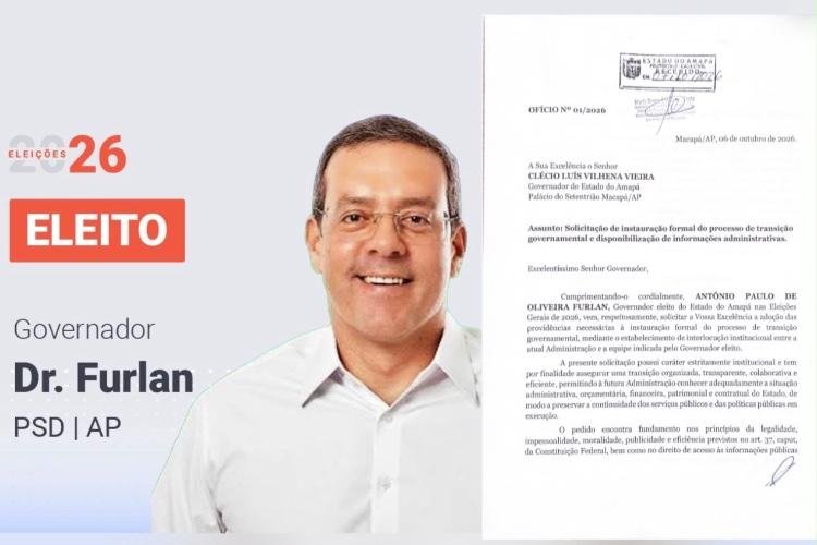 Governador eleito Dr. Furlan dá início às tratativas para transição do Governo do Amapá